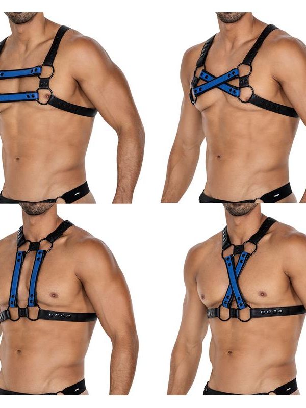 Arnés 4WAY Blue Modular · CUT4MEN