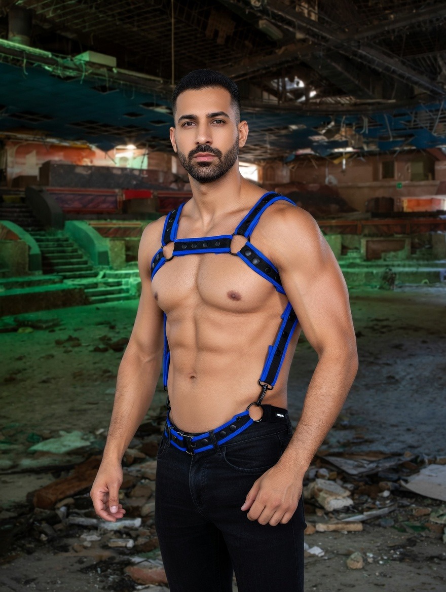 Arnés Neo Blue Electric · CUT4MEN